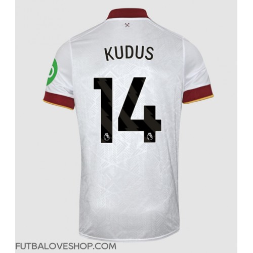 Dres West Ham United Mohammed Kudus #14 Tretina 2024-25 Krátky Rukáv